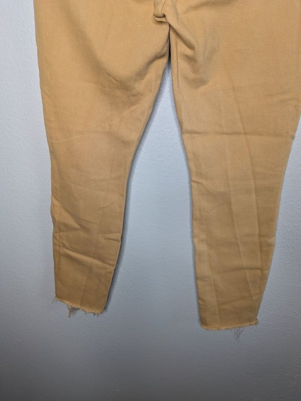Mother 28 The Looker Ankle Fray Gettin' in Cashew Yellow High-Rise Jeans - Picture 5 of 11